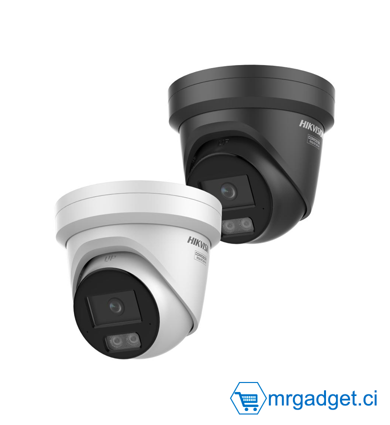 Hikvision DS-2CD2387G3-LI2UY 2.8mm - Caméra de Surveillance - Caméra IP hybride intelligente 8 MP avec tourelle fixe ColorVu & Audio - Imagerie colorée 24h/24 et 7j/7 IR