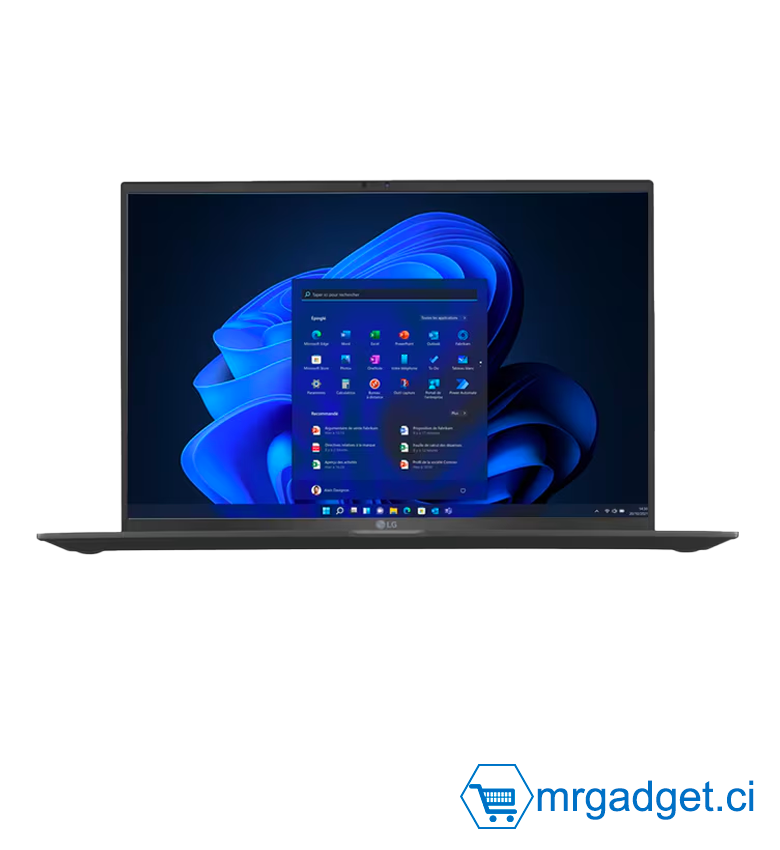 LG Gram 16Z90S-G.AP58F - Ordinateur Portable 16'' IPS 2560x1600 (WQXGA) Intel Core Ultra 5 125H, Intel Iris Xe, 16 Go RAM, 1 To SSD NVMe, Wi-Fi 6E, Win 11 Pro, Noir, Clavier AZERTY