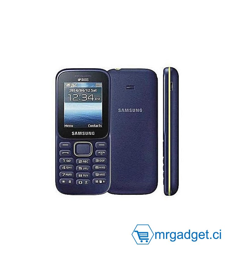 Téléphone mobile Samsung SM-B310E, moins de 512 Mo double SIM Bleu