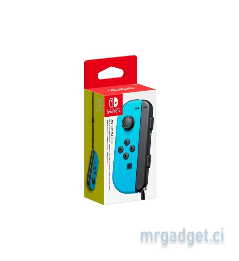 Manettes Joy-Con Gauche Bleu Néon pour Nintendo Switch