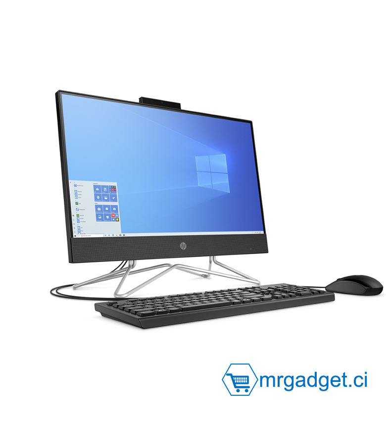 Ordinateurs, 10è Génération, All In One PC, Bureau, Core i3, Ecran 22", Processeur Intel Ordinateur All-in-One HP 200 G4 i3-10110U 4Go/1To HDD, 22 Pouces