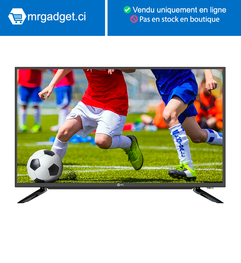 ATL TV LED NUMERIQUE- 32 POUCES   1 VGA - 2 USB - 2 HMDI – NOIR