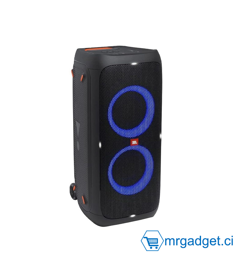 JBL PartyBox 310 – Haut-Parleur de Soirée Bluetooth avec Éclairage Dynamique et Mode Karaoké – Noir