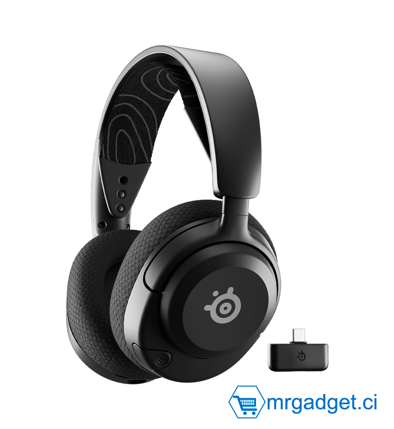 SteelSeries Arctis Nova 5 - Casque Gaming Sans Fil, Batterie 60h, Micro ClearCast, Multi-Système