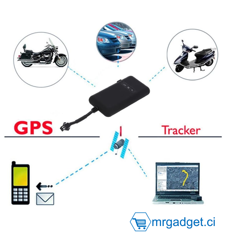 Traceur GPS GPRS Voiture Moto Surveillance Temps Réel