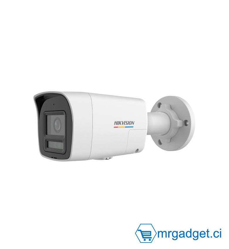 HIKVISION DS-2CD1067G2H-LIUF/SL 2.8mm - Caméra réseau Bullet fixe ColorVu 6 MP avec lumière hybride intelligente - Imagerie colorée 24h/24 et 7j/7 - Résistant à l'eau et à la poussière (IP67) - micro SD (carte mémoire)