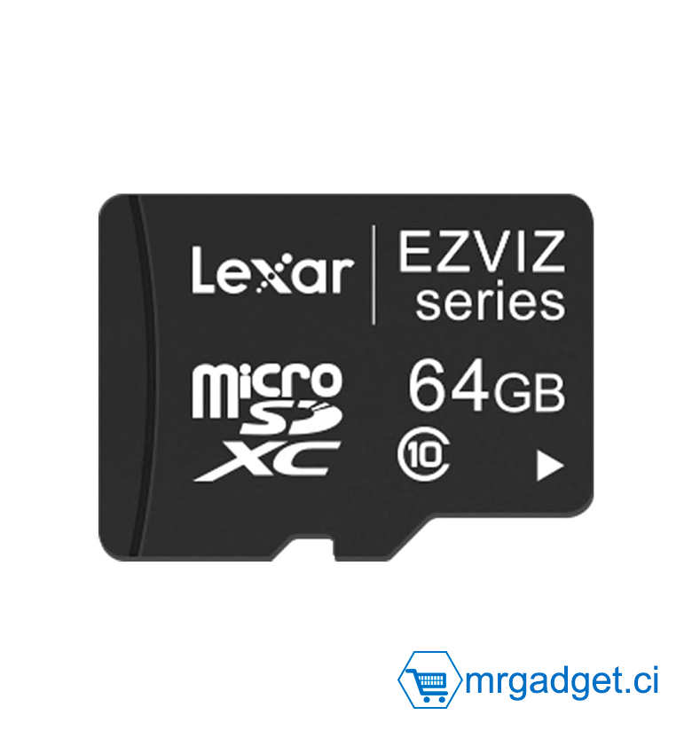 EZVIZ Carte Micro SD 64Go, Carte Mémoire microSDHC, Vitesse de Lecture Allant jusqu'à 90MB/S, Classe 10, U3, UHS-I